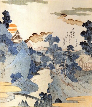 浮世絵 Painting - 富士山の眺め 1 歌川国芳 浮世絵